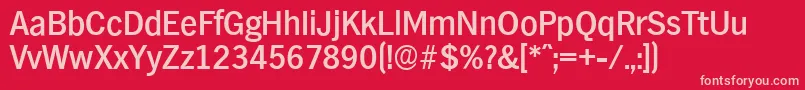 HamburgserialMediumRegular Font – Pink Fonts on Red Background