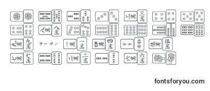 MahjongPlain Font