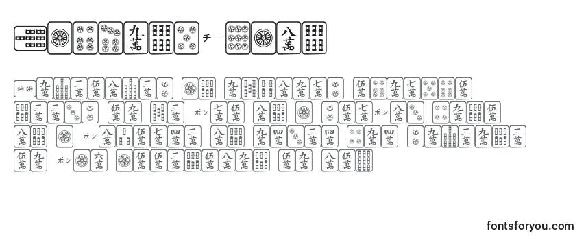 Überblick über die Schriftart MahjongPlain