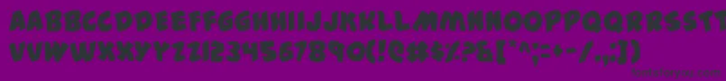 44-Schriftart – Schwarze Schriften auf violettem Hintergrund