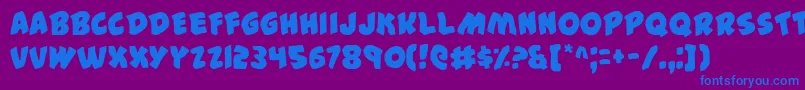 Шрифт 44 – синие шрифты на фиолетовом фоне