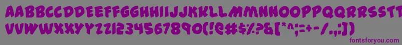 フォント44 – 紫色のフォント、灰色の背景