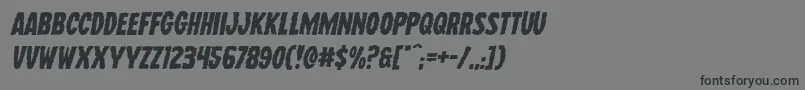Wolfbrothersexpandital Font – Black Fonts on Gray Background