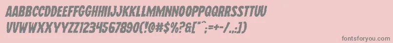 Wolfbrothersexpandital Font – Gray Fonts on Pink Background