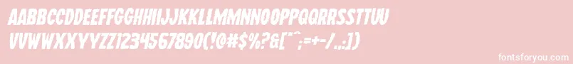 Wolfbrothersexpandital Font – White Fonts on Pink Background