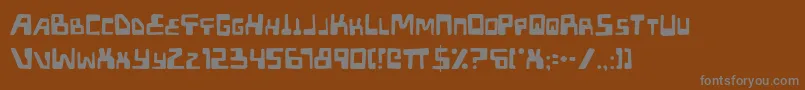 Xpedd Font – Gray Fonts on Brown Background