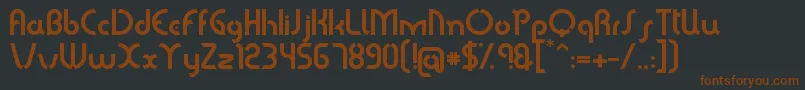 Sabomaster Font – Brown Fonts on Black Background