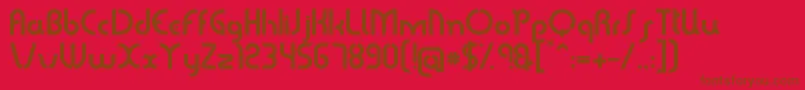 fuente Sabomaster – Fuentes Marrones Sobre Fondo Rojo