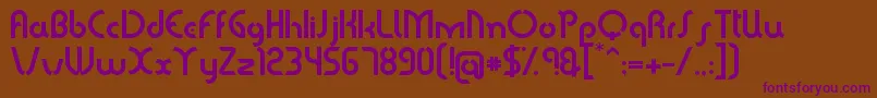 Sabomaster Font – Purple Fonts on Brown Background