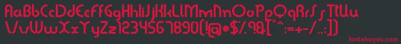 Sabomaster Font – Red Fonts on Black Background