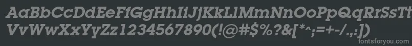 More about LugabookcBolditalic Font LugabookcBolditalic Font – Gray Fonts on Black Background