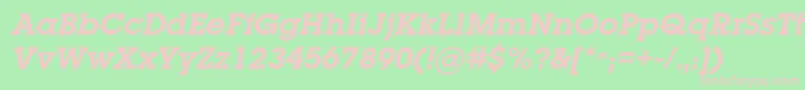 More about LugabookcBolditalic Font LugabookcBolditalic Font – Pink Fonts on Green Background