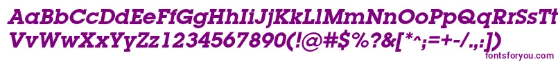 Police LugabookcBolditalic – polices violettes