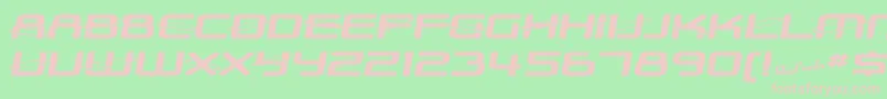 SfOuterLimitsExtended Font – Pink Fonts on Green Background