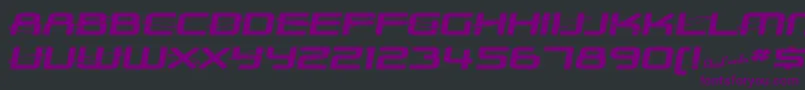 Weitere Informationen zur SfOuterLimitsExtended-Schriftart SfOuterLimitsExtended-Schriftart – Violette Schriften auf schwarzem Hintergrund