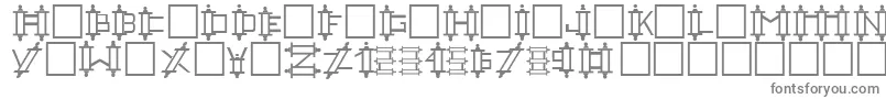 フォントTorahRegular – 白い背景に灰色の文字
