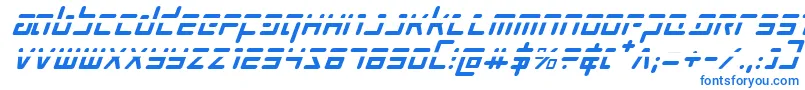 フォントProkofievPhaserItalic – 青いフォント