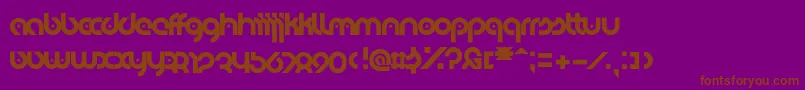 EyelevationPro Font – Brown Fonts on Purple Background