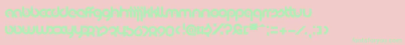 EyelevationPro Font – Green Fonts on Pink Background