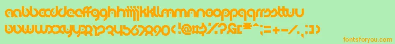 EyelevationPro Font – Orange Fonts on Green Background