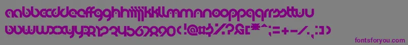 EyelevationPro Font – Purple Fonts on Gray Background