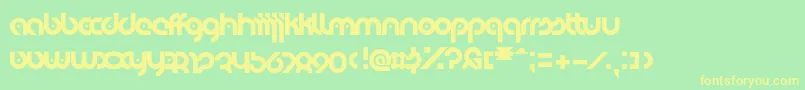 EyelevationPro Font – Yellow Fonts on Green Background