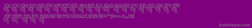 SnailetsBrk Font – Gray Fonts on Purple Background