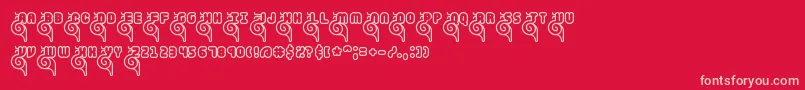 SnailetsBrk Font – Pink Fonts on Red Background