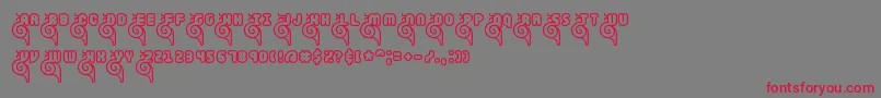 SnailetsBrk Font – Red Fonts on Gray Background