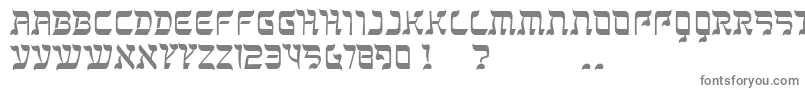 フォントKanisah – 白い背景に灰色の文字