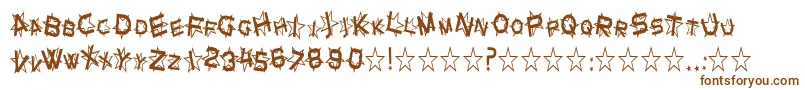 Шрифт SfStarDustCondensed – коричневые шрифты