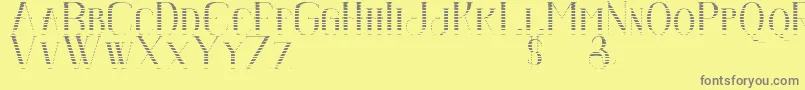 Senandungmalamboldgradient Font – Gray Fonts on Yellow Background