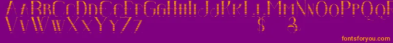 Senandungmalamboldgradient Font – Orange Fonts on Purple Background