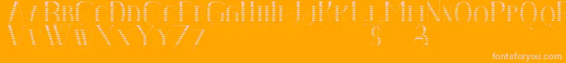 Senandungmalamboldgradient Font – Pink Fonts on Orange Background
