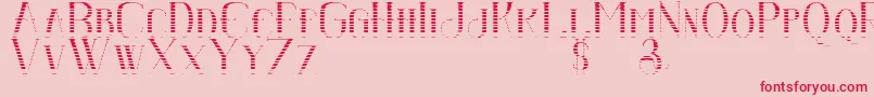 Senandungmalamboldgradient Font – Red Fonts on Pink Background