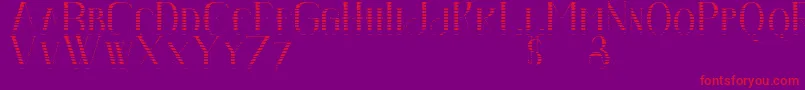Senandungmalamboldgradient Font – Red Fonts on Purple Background