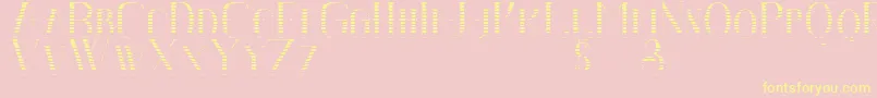 Senandungmalamboldgradient Font – Yellow Fonts on Pink Background