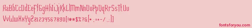 Misfortune Font – Red Fonts on Pink Background