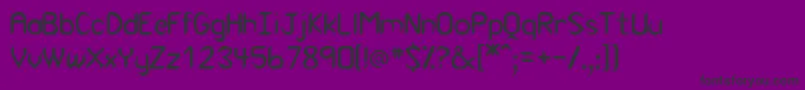 フォントCanaith – 紫の背景に黒い文字