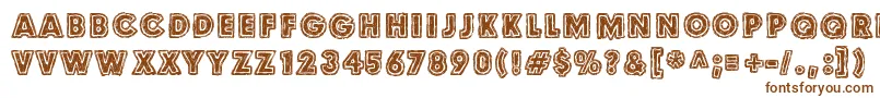 Culdesac Font – Brown Fonts on White Background