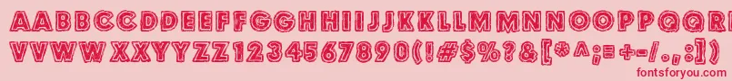 Culdesac Font – Red Fonts on Pink Background