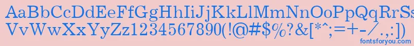 JournalPlain.001.001 Font – Blue Fonts on Pink Background