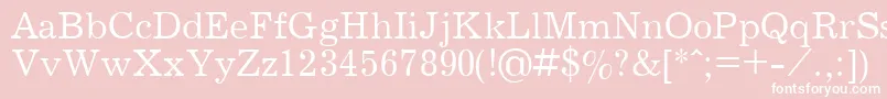 JournalPlain.001.001 Font – White Fonts on Pink Background