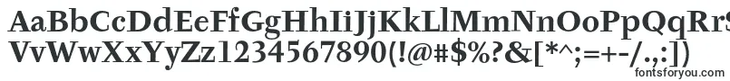 TyfaItcOtBold-fontti – täytetyt fontit