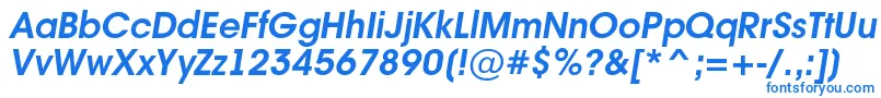 AAvanteintBolditalic Font – Blue Fonts on White Background