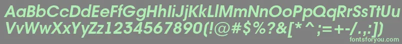 Weitere Informationen zur AAvanteintBolditalic-Schriftart AAvanteintBolditalic-Schriftart – Grüne Schriften auf grauem Hintergrund