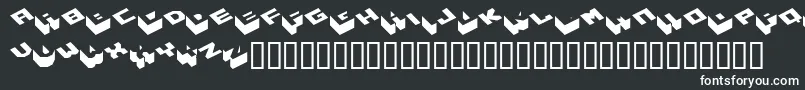 Шрифт Hexagon ffy – белые шрифты на чёрном фоне