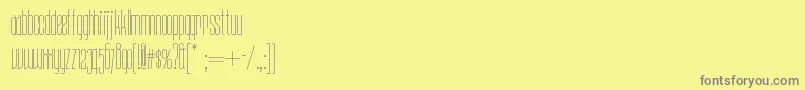 Więcej informacji o czcionce Daddylonglegsnf Czcionka Daddylonglegsnf – szare czcionki na żółtym tle