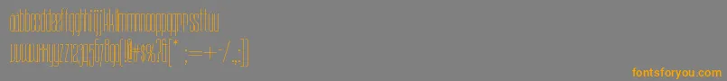 Daddylonglegsnf Font – Orange Fonts on Gray Background