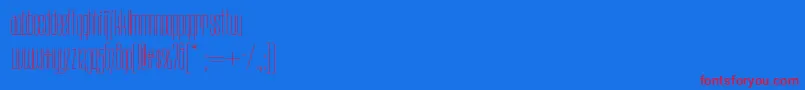 Daddylonglegsnf Font – Red Fonts on Blue Background